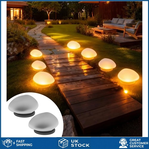 Weatherproof solar pebble rock - solar,