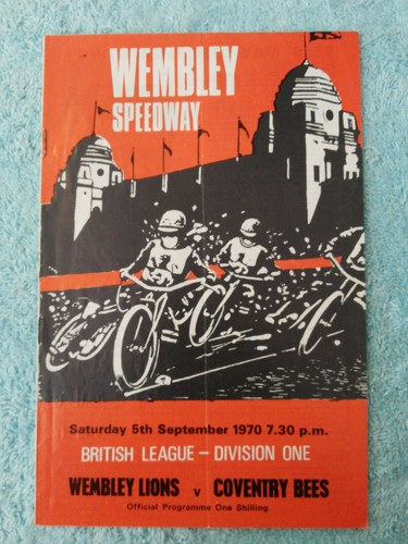 Wembley speedway 1970 original - speedway,