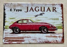 E TYPE JAGUAR CLASSIC CAR METAL SIGN BAR MAN CAVE GARAGE WORKSHOP 20x30 