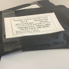 BRITISH ARMY STV VIRTUS SHOULDER  ARMOUR WITH FILLERS, PLATE CARRIER L