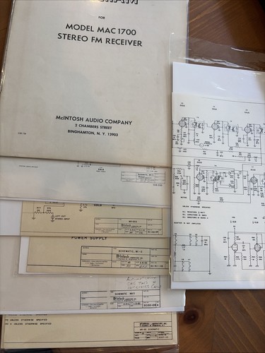 Mcintosh schematics - mcintosh, of
