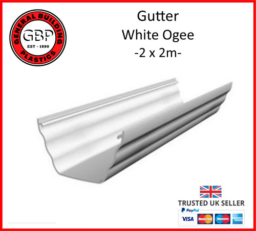 Ogee white gutter 135mm - ogee,