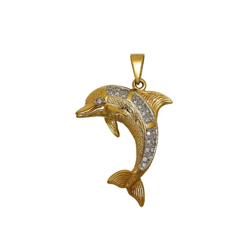 Pre owned 9ct - 9ct, dolphin