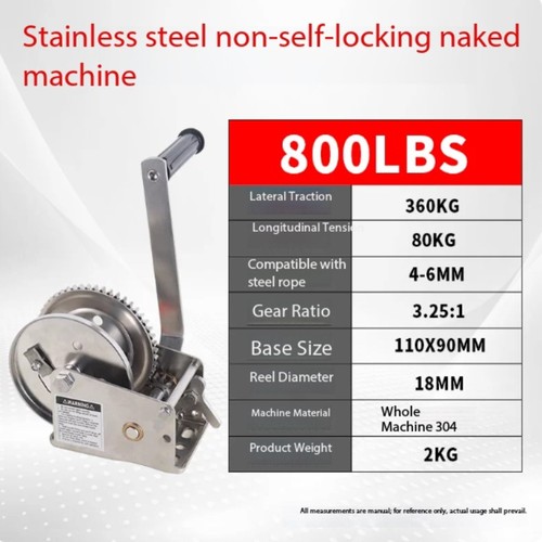 304 stainless steel hand - stainless, hand-crank