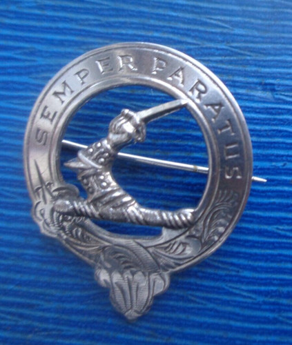 Silver clan carmichael - silver, badge