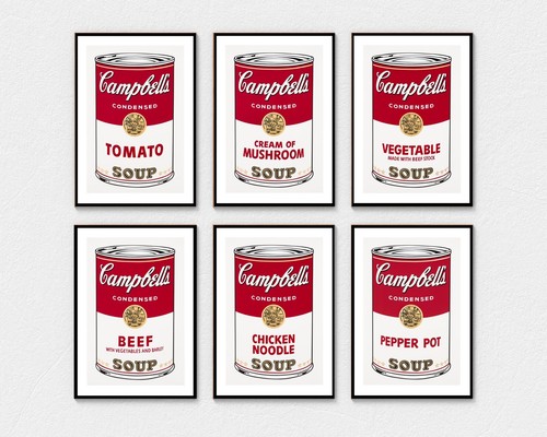 Andy warhol set of 6 - warhol,