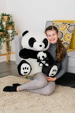 LARGE 70CM PANDA TEDDY BEAR CUDDLY PLUSH STUFFED ANIMAL SOFT TOY KID CHILDREN 
