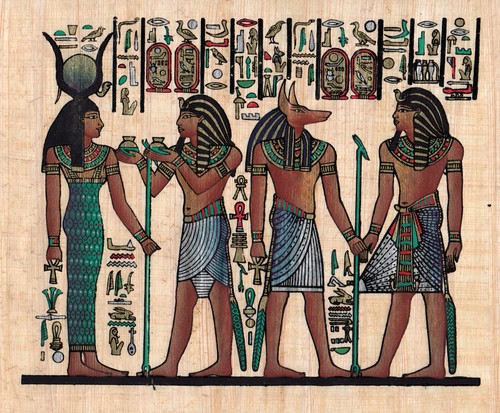 Egyptian papyrus art - papyrus,