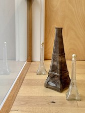 Vintage Extra Large Smoked Glass French Eiffel Tower Bottle 56cm tall