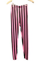 Black Milk Striped Black Pink Lycra Leggings Size S