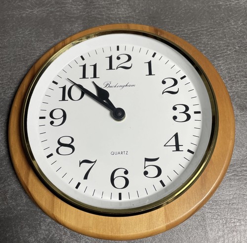 Vintage wood framed - vintage, clock