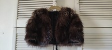Vintage fur stole brown - fur,
