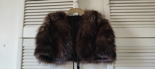 Vintage fur stole brown - vintage,