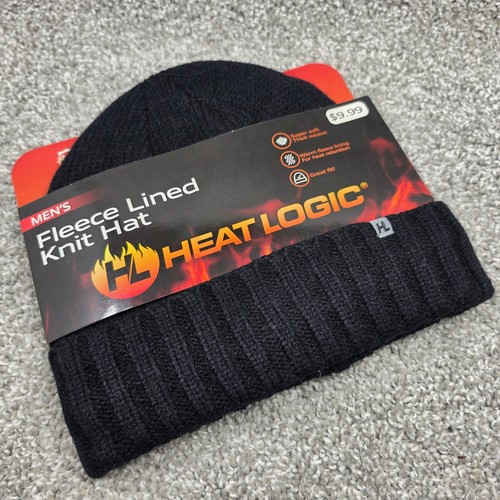 Black knit ribbed - knit, hat