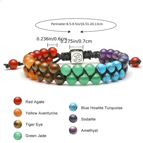 Chakra bracelet crystal - bracelet,