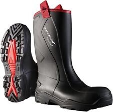 Dunlop Safety Wellington Boots | Purofort Rugged S5 | Steel Toe & Midsole | UK 9