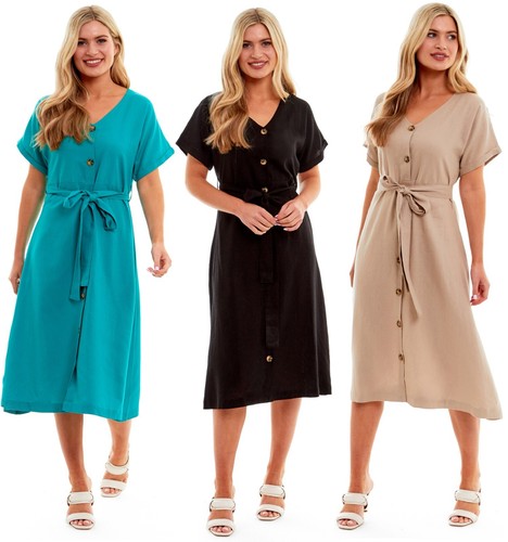Womens button boho midi - boho,
