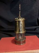 Antique mini brass oil lantern