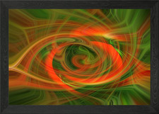 poppy twirl 1 Framed Wall Art