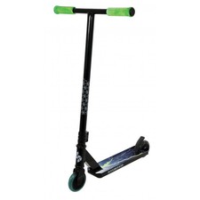 STUNTED Glostorm Stunt Scooter Kids Ages 8+ Black & Green Trick Boys Girls
