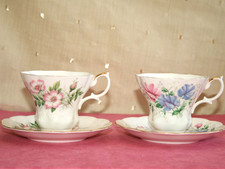 PAIR ROYAL ALBERT CUPS &