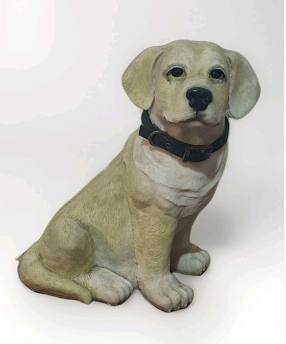 Large resin golden labrador - golden,