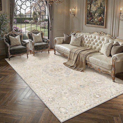 Beige washable vintage - washable, rug