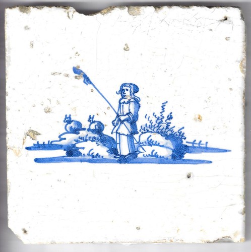 Delft ceramic dutch tile - delft,