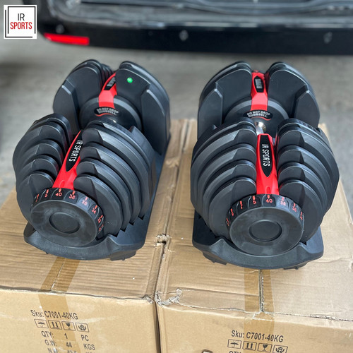 Adjustable dumbbell set 40kg - adjustable,
