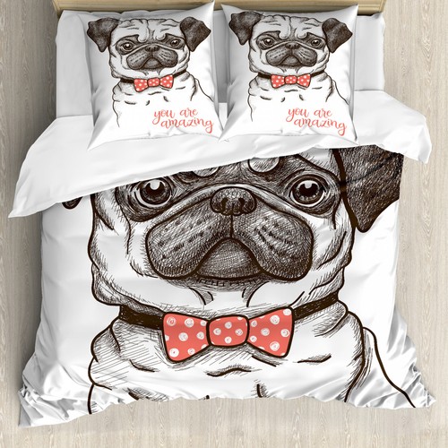 Pug duvet cover - duvet,