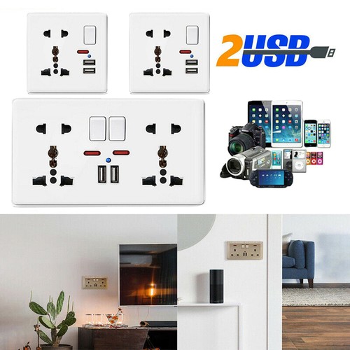 Single double 13a - wall, plug