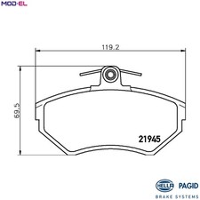 BRAKE PAD SET DISC BRAKE 8DB