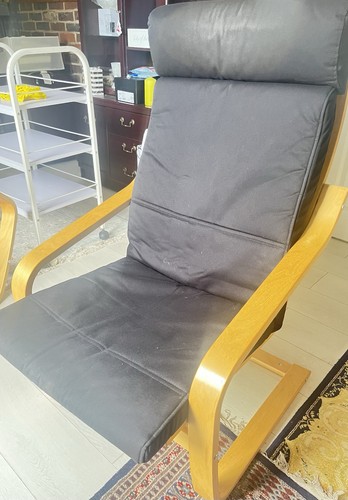 Ikea poang chair armchair wood - chair,
