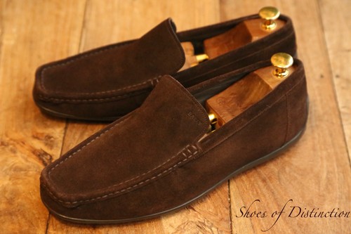 Bally brown suede loafers - bally,