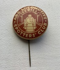 1940s Ian Allen 1st Series ABC LOCOMOTIVE LOCOSPOTTERS CLUB TIN BADGE GWR BROWN
