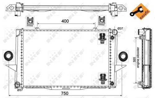 Nrf radiator for volvo - for,