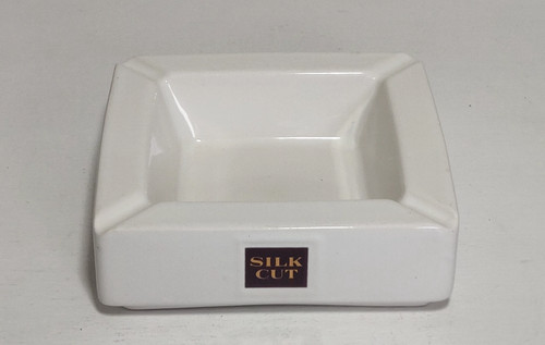 Vintage ceramic ashtray - vintage, silk