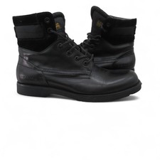G-Star Raw Boots Size UK 9 Men's Black Leather 'Summit' With Box - Preloved 