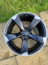 19" GENUINE AUDI A5 S LINE BLACK ROTOR ALLOY WHEEL RIM 8t0801025cd 9J 33