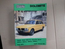 TRIUMPH DOLOMITE, SPRINT, TOLEDO, INTEREUROPE WORKSHOP MANUAL
