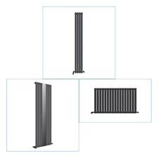 Radiator Anthracite Single Flat Panel Oval Column Designer Rads Vertical Horizon