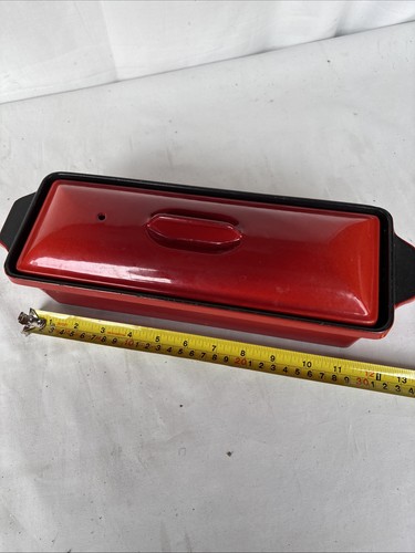 Cast iron enamel pate terrine - iron,