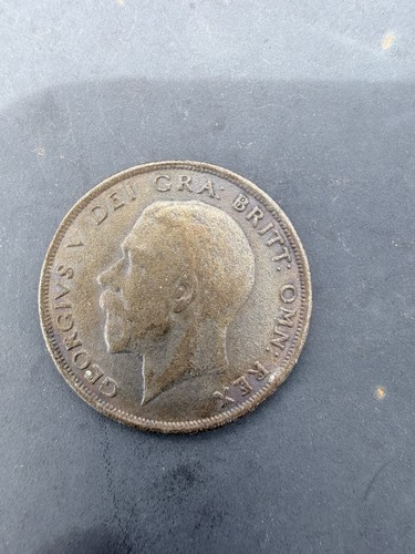 1923 king george silver half - v,