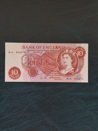 Ten shilling note bank - ten,