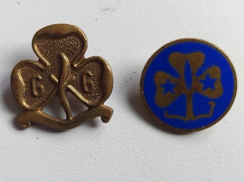 Pair vintage girl guides - of,
