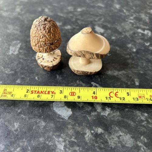 Wooden mushrooms decorative - wooden,
