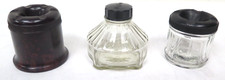 1930s Stephens Bakelite and Glass Ink Bottle and Two Others