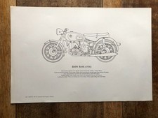 BMW R69S (1956)  OLD MOTORCYLE LARGE PRINT