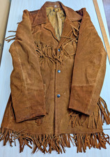 Vintage Suede Fringe Brown
