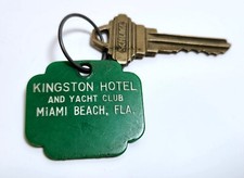 Kingston Hotel & Yacht Club, Miami Beach, Florida; history, old hotel room key
